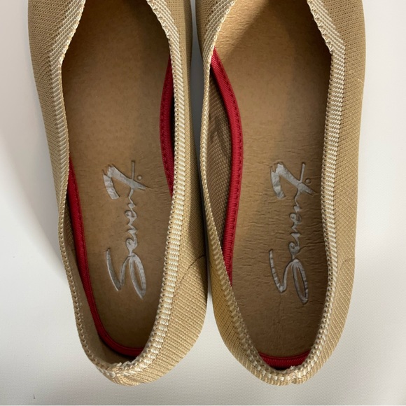 Seven7 Katelyn Tan Slip-On Look-a-Like Rothy’s & Like New Shoe Flats Size 9. - Picture 11 of 13